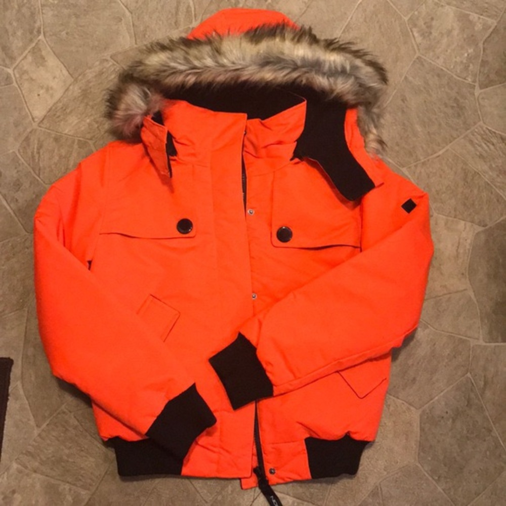 NOIZE Winter Bomber Jacket - Orange